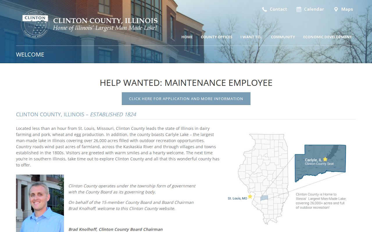 Clinton County Illinois official county records and arrest-source navigation
